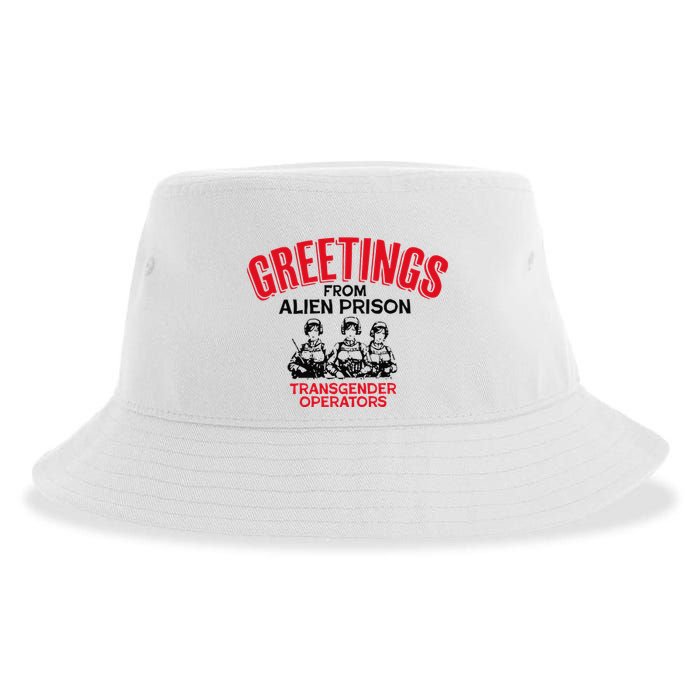 Greetings Operators From Alien Prison Sustainable Bucket Hat