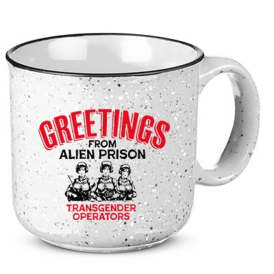 Greetings Operators From Alien Prison 15oz Campfire Ceramic Mug