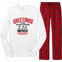 Greetings Operators From Alien Prison Long Sleeve Pajama Set