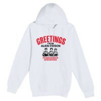 Greetings Operators From Alien Prison Premium Pullover Hoodie