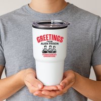 Greetings Operators From Alien Prison Tumbler