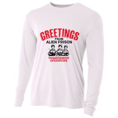 Greetings Operators From Alien Prison Cooling Performance Long Sleeve Crew