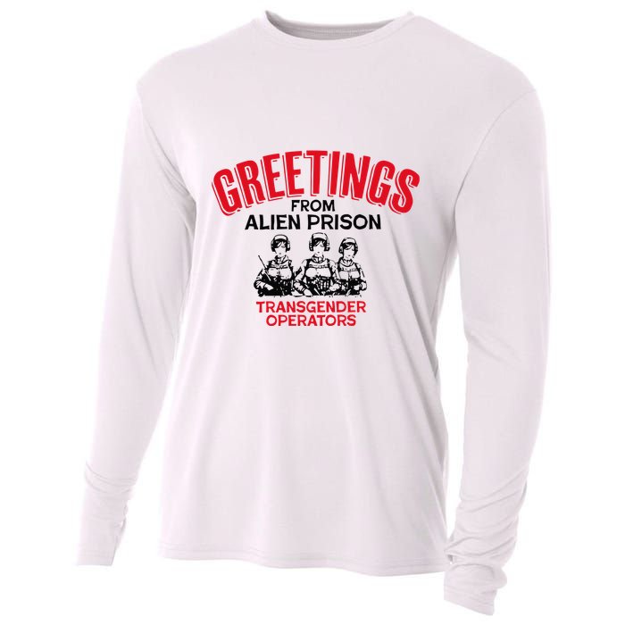 Greetings Operators From Alien Prison Cooling Performance Long Sleeve Crew