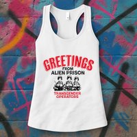 Greetings Operators From Alien Prison Womens Tank Top