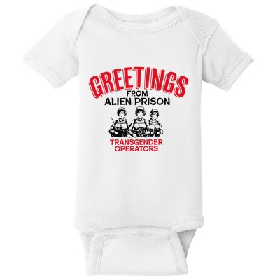 Greetings Operators From Alien Prison Baby Bodysuit