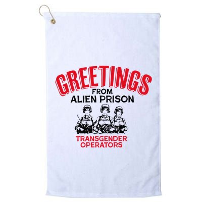 Greetings Operators From Alien Prison Golf Towel