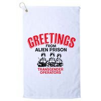 Greetings Operators From Alien Prison Golf Towel