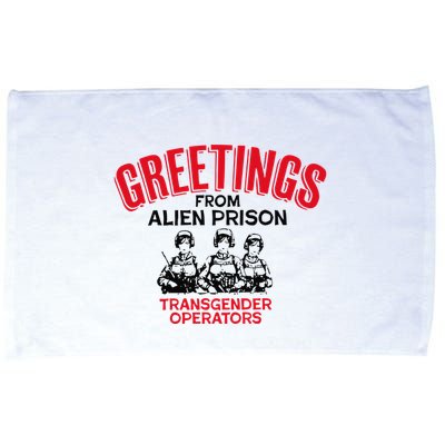 Greetings Operators From Alien Prison Microfiber Hand Towel