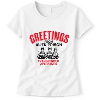 Greetings Operators From Alien Prison Womens T-Shirt