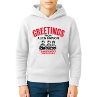 Greetings Operators From Alien Prison Kids Hoodie