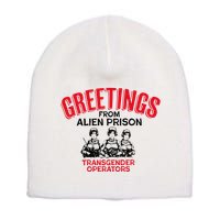 Greetings Operators From Alien Prison Short Acrylic Beanie