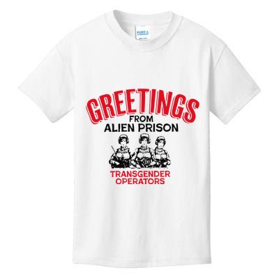 Greetings Operators From Alien Prison Kids T-Shirt