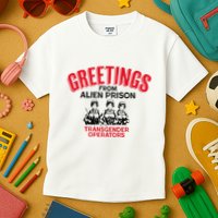 Greetings Operators From Alien Prison Kids T-Shirt