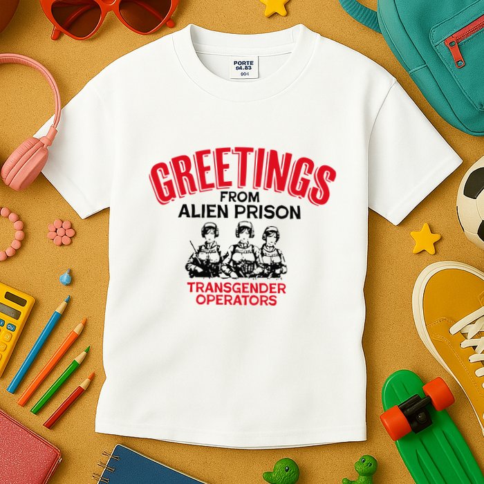 Greetings Operators From Alien Prison Kids T-Shirt