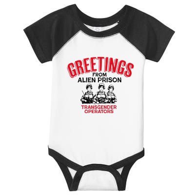 Greetings Operators From Alien Prison Infant Baby Jersey Bodysuit