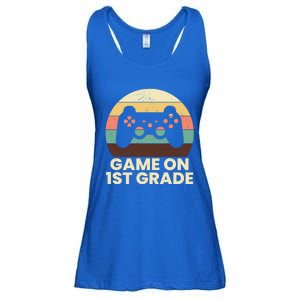 Game On First Grade Video Gamer Cute 1St Grade Funny Gift Ladies Essential Flowy Tank