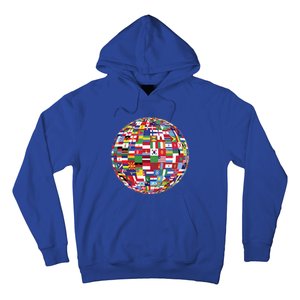 Globe Of Flags World Map Atlas Funny Gift Funny Gift Hoodie