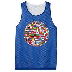 Globe Of Flags World Map Atlas Funny Gift Funny Gift Mesh Reversible Basketball Jersey Tank