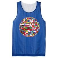 Globe Of Flags World Map Atlas Funny Gift Funny Gift Mesh Reversible Basketball Jersey Tank