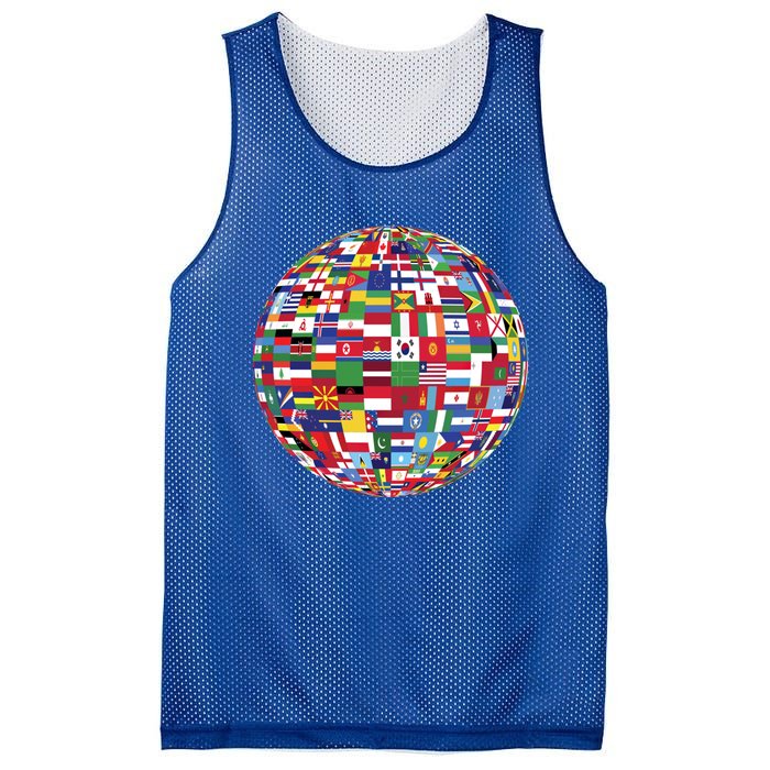 Globe Of Flags World Map Atlas Funny Gift Funny Gift Mesh Reversible Basketball Jersey Tank