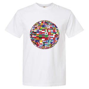 Globe Of Flags World Map Atlas Funny Gift Funny Gift Garment-Dyed Heavyweight T-Shirt