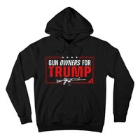 Gun Owners For Trump 2024 American Flag Hoodie