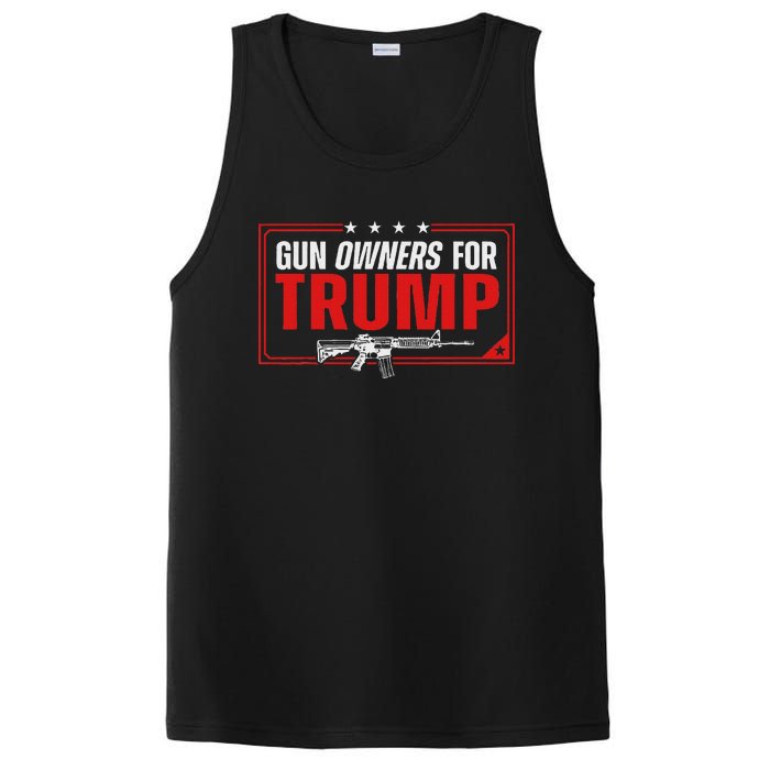 Gun Owners For Trump 2024 American Flag PosiCharge Competitor Tank