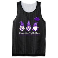 Gnome One Fights Alone Pancreatic Cancer Awareness Ribbon Mesh Reversible Basketball Jersey Tank