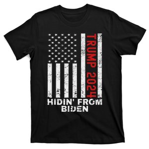 Gun Owners For Trump 2024 American Flag T-Shirt