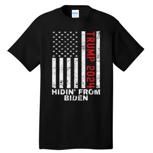 Gun Owners For Trump 2024 American Flag Tall T-Shirt