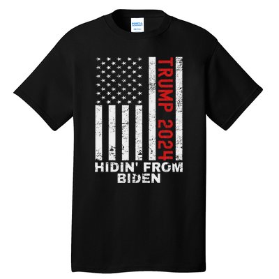 Gun Owners For Trump 2024 American Flag Tall T-Shirt