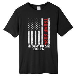 Gun Owners For Trump 2024 American Flag Tall Fusion ChromaSoft Performance T-Shirt