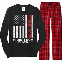 Gun Owners For Trump 2024 American Flag Long Sleeve Pajama Set