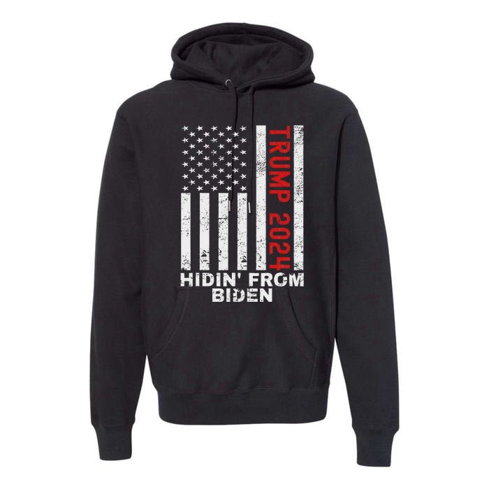 Gun Owners For Trump 2024 American Flag Premium Hoodie