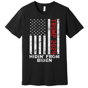 Gun Owners For Trump 2024 American Flag Premium T-Shirt