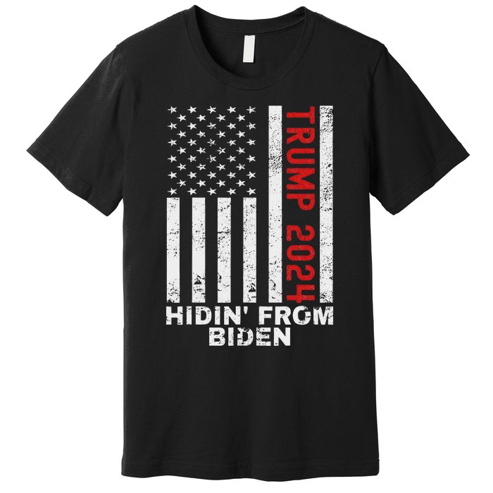 Gun Owners For Trump 2024 American Flag Premium T-Shirt