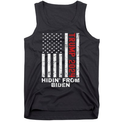 Gun Owners For Trump 2024 American Flag Tank Top