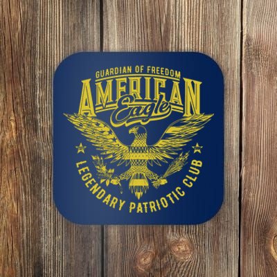 Guardian Of Freedom American Eagle Legendary Patriotic Club Coaster