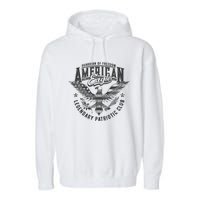 Guardian Of Freedom American Eagle Legendary Patriotic Club Garment-Dyed Fleece Hoodie