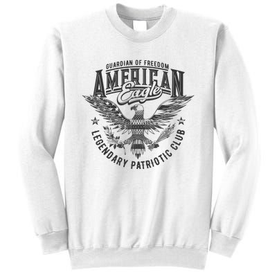 Guardian Of Freedom American Eagle Legendary Patriotic Club Sweatshirt