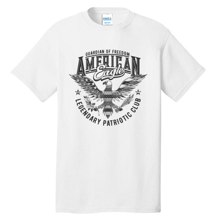 Guardian Of Freedom American Eagle Legendary Patriotic Club Tall T-Shirt