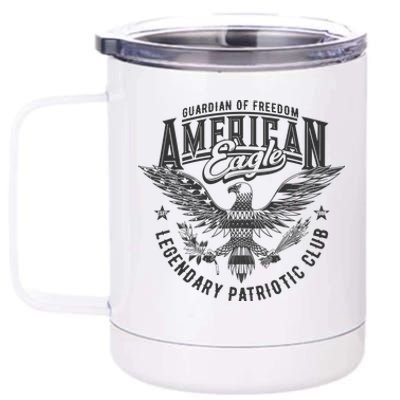 Guardian Of Freedom American Eagle Legendary Patriotic Club 12 oz Stainless Steel Tumbler Cup