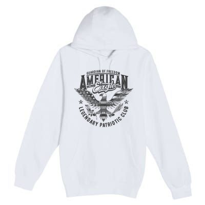 Guardian Of Freedom American Eagle Legendary Patriotic Club Premium Pullover Hoodie