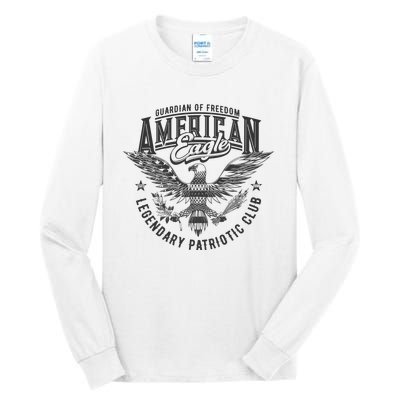 Guardian Of Freedom American Eagle Legendary Patriotic Club Tall Long Sleeve T-Shirt