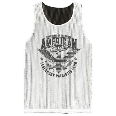 Guardian Of Freedom American Eagle Legendary Patriotic Club Mesh Reversible Basketball Jersey Tank