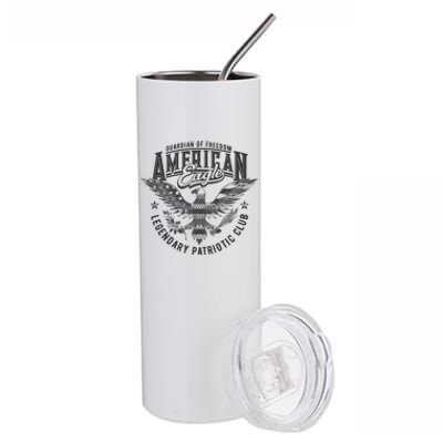 Guardian Of Freedom American Eagle Legendary Patriotic Club Stainless Steel Tumbler