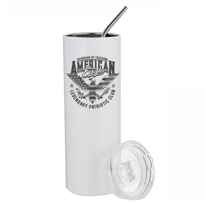 Guardian Of Freedom American Eagle Legendary Patriotic Club Stainless Steel Tumbler