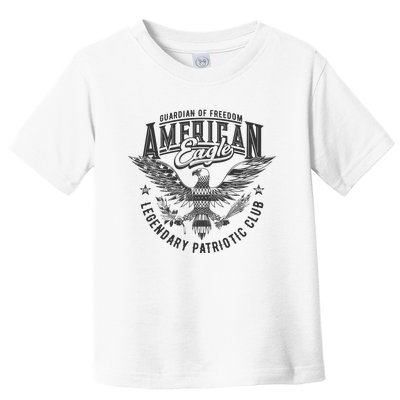 Guardian Of Freedom American Eagle Legendary Patriotic Club Toddler T-Shirt