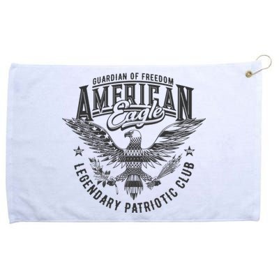 Guardian Of Freedom American Eagle Legendary Patriotic Club Grommeted Golf Towel