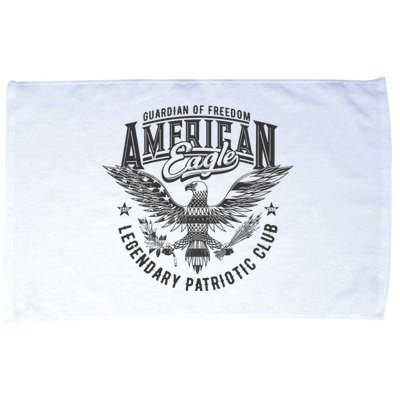 Guardian Of Freedom American Eagle Legendary Patriotic Club Microfiber Hand Towel